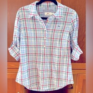 Vineyard Vines Women’s Popover Linen Cotton Top